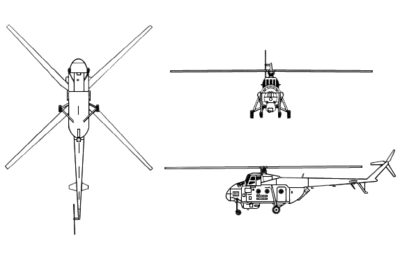 Schéma vrtulníku Mi-4