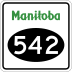 Provincial Road 542 marker