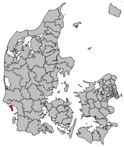 Lokalisering af Fanø Kommune