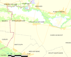 Poziția localității Longueville-sur-Aube