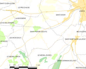 Poziția localității Saint-Pierre-des-Ifs