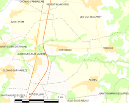 Cheyssieu - Localizazion