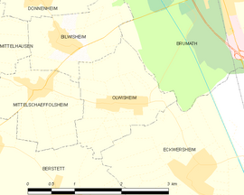 Mapa obce Olwisheim