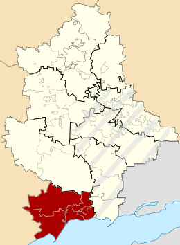 Distret de Mariupol' - Localizazion