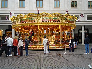 A traditional Merry-go-round in Covent Garden,...