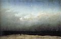 『海辺の僧侶』 カスパー・ダーヴィト・フリードリヒ 1808-1810 画布、油彩 110 × 171.5cm ベルリン美術館