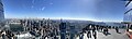 Panorama von der Freitreppe auf „The Edge“ nach Downtown Manhattan