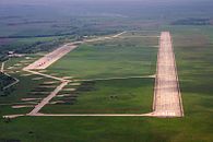 A repülőtér látképe