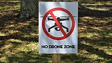 Sign that states, "No Drone Zone"