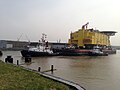 "OSS Meerwind" on the passage to the lock