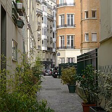 Fin du passage, côté rue Montcalm.