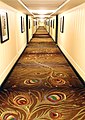 Un couloir de l'hôtel