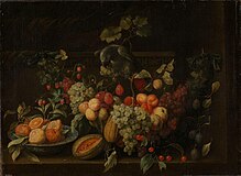 果物とオウムのある静物画 オスロ国立美術館