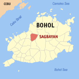 Sagbayan na Bohol Coordenadas : 9°55'N, 124°6'E