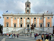 Piazza del Campidoglio, on the top of Capitoline Hill