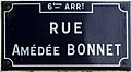 Plaque de rue en 2016.