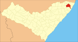 Kaart van Porto Calvo