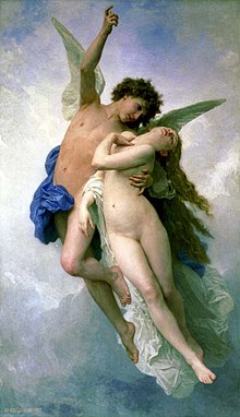 Psyche et L'Amour (Psyche and Amor). William-Adolphe Bouguereau, 1889 Psyche et LAmour.jpg