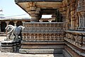 Relief on parapet wall of mukhamantapa in Chennakeshava temple at Hullekere