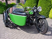 René Gillet Model G (250 cc) zijspancombinatie uit 1928