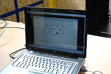 A map generated by a SLAM Robot RoboCup Rescue arena map generated by robot Hector from Darmstadt at 2010 German open.jpg