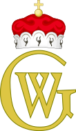 Royal Monogram of George William, Elector of Brandenburg.svg