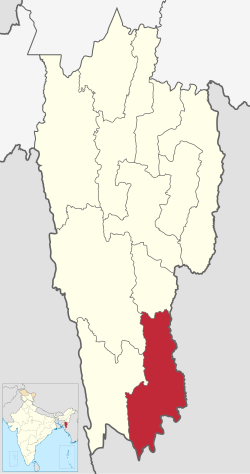 Location in Mizoram