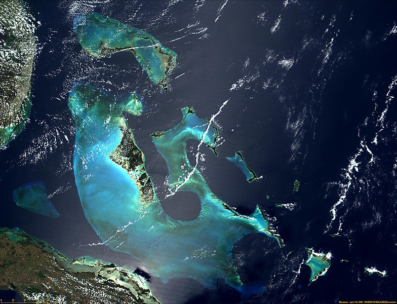 Satellitenaufnahme Bahamas