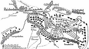 Карта-схема сражения при Райхенбахе