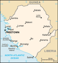 Localização de Freetown