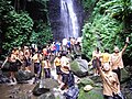 Pelajar di Air Terjun Srambang