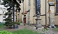 Prostranství před jižním průčelím kostela svatého Ducha, Praha, Staré Město.