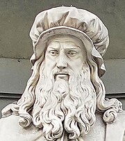 Leonardo da Vinci Statue of Leonardo da Vinci (Uffizi) (cropped).jpg