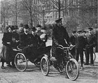 Stockholmský první automobil z roku 1899