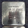 Stolperstein für Selma de Jonge geb. Hertz