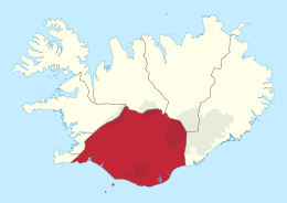 Suðurland – Localizzazione