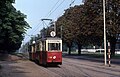 Skład tramwajów Konstal 4N i LOWA EB50 na linii nr 1, 1975 r.