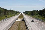 الطريق قرب حدود إستونيا-روسيا