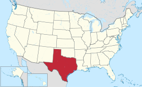 Localisation de Comtés de l'État du Texas