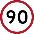 Speed limit (90 km/h)