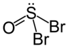 Structure of the thionyl bromide molecule