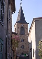 Clocher à flèche de charpente Massiac.