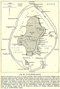 Una mappa antica dell'isola Walis