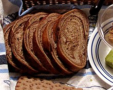 Vörtbröd in a basket.