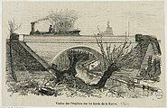 ビエーヴル川の高架線とポプラの木（1867年）