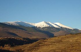 Vue du Moncayo depuis Alcala (province de Saragosse).