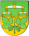 Almhorst, Hopfenranke mit zwei Dolden