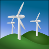 Illustration of a wind turbine
