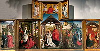 Rogerus Bruxellensis, Polyptych cum Nativitate, c. 1450