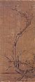 ‘묵매도(墨梅圖)’, 견본수묵, 122.4*52.4cm, 국립중앙박물관 소장.